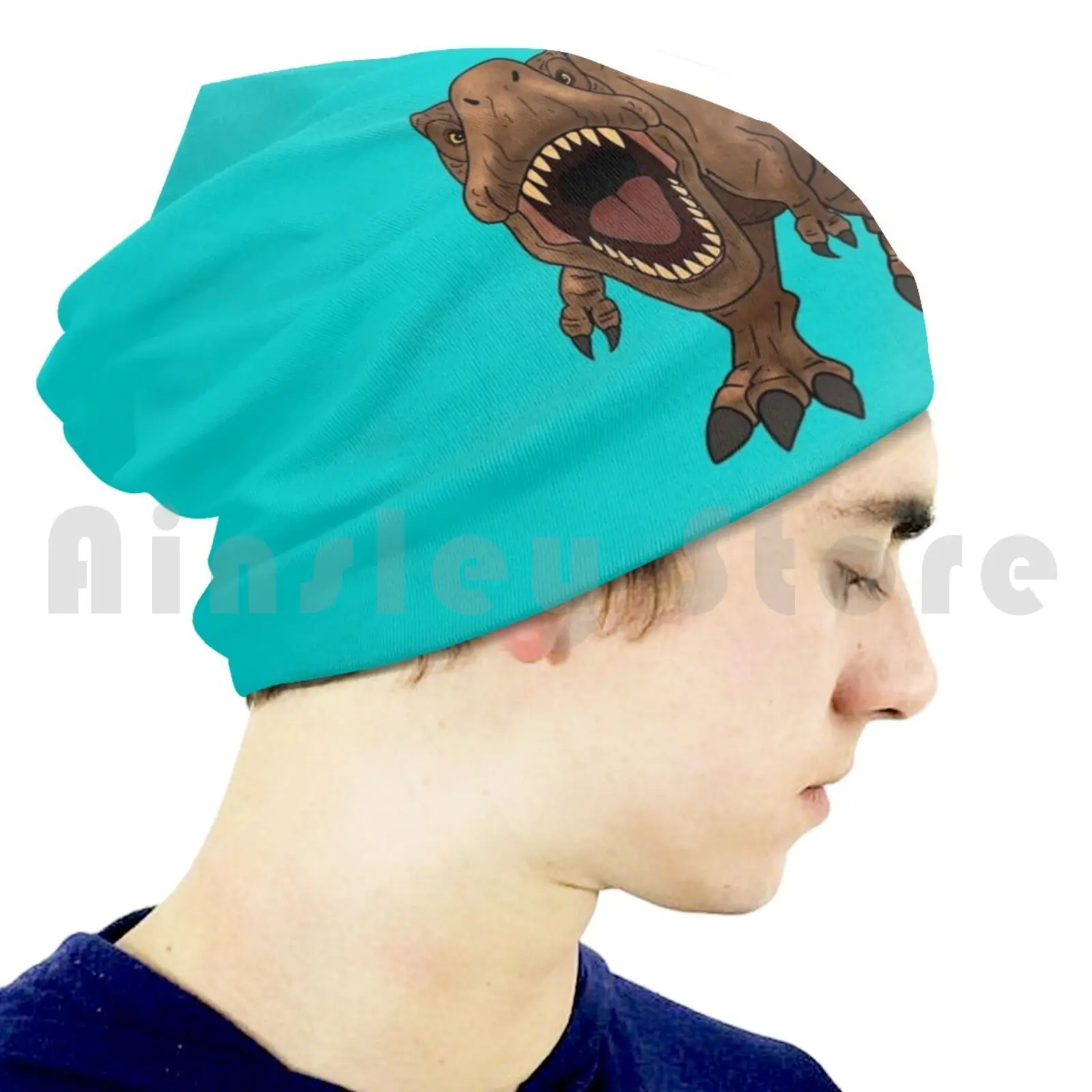 Вязаная Шапка-бини в стиле хип-хоп