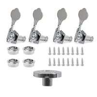 1x pure vintage style jazz bassprecision bass string guide chrome 4pcs guitar tuning pegs electric bass tuner peg