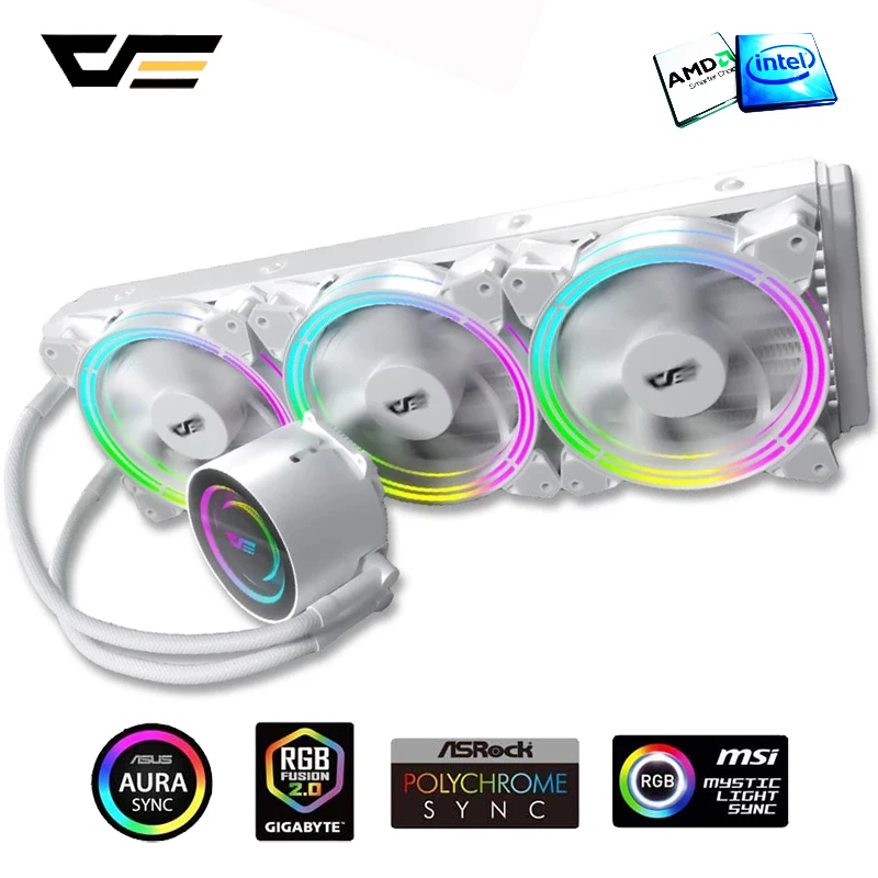 Охладитель воды darkFlash AIO CPU охлаждающий воду ПК кулер RGB PWM вентиляторы радиатор