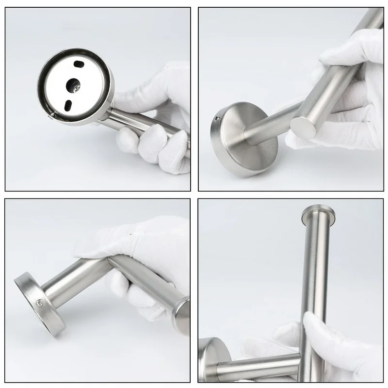 

1PCS Toilet Wall Mount Stainless Steel Toilet Paper Holder Tissue Rack Holders Home Organizer Bathroom Kitchen Roll Paper Rack
