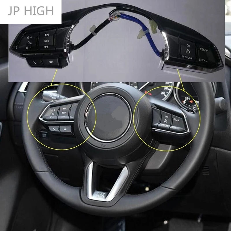 

Steering Wheel Switch Audio Volume Bluetooth Cruise Control Switch Button for Mazda 3 6 Axela Atenza Cx5 Cx-4 Cx-5