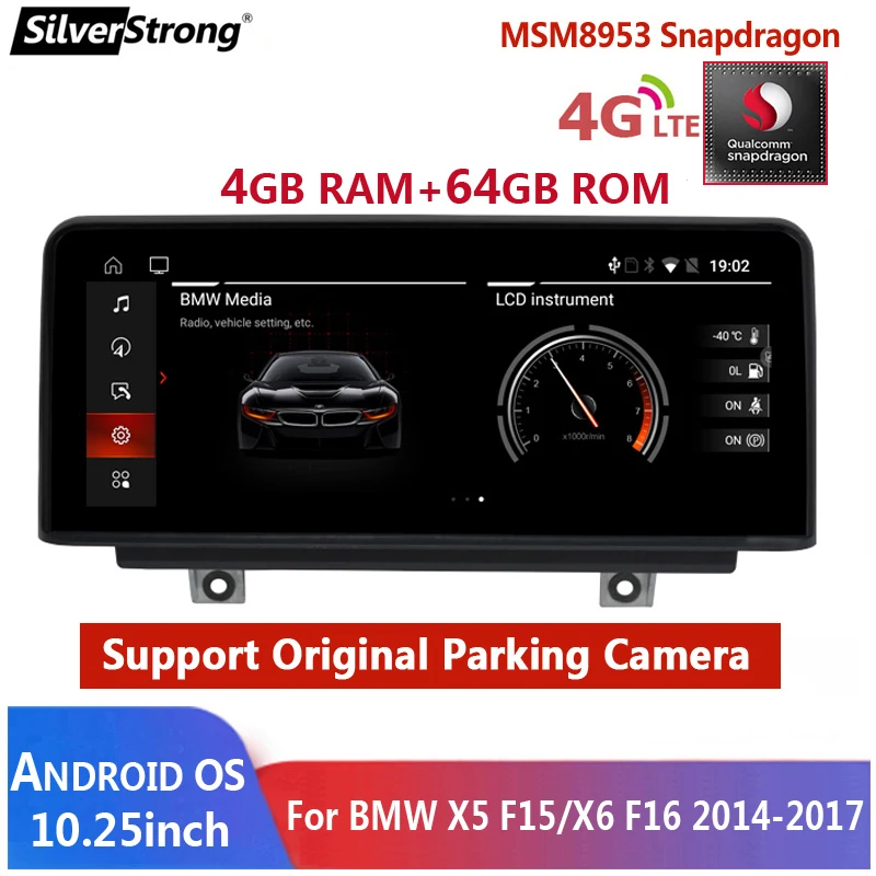 

10,25 "1920*720 пикселей, док-станция Qualcomm Android X5 радио, Автомобильный мультимедийный для BMW X5 F15 X6 F16,64 ГБ, GPS навигация, CarPlay Android авто