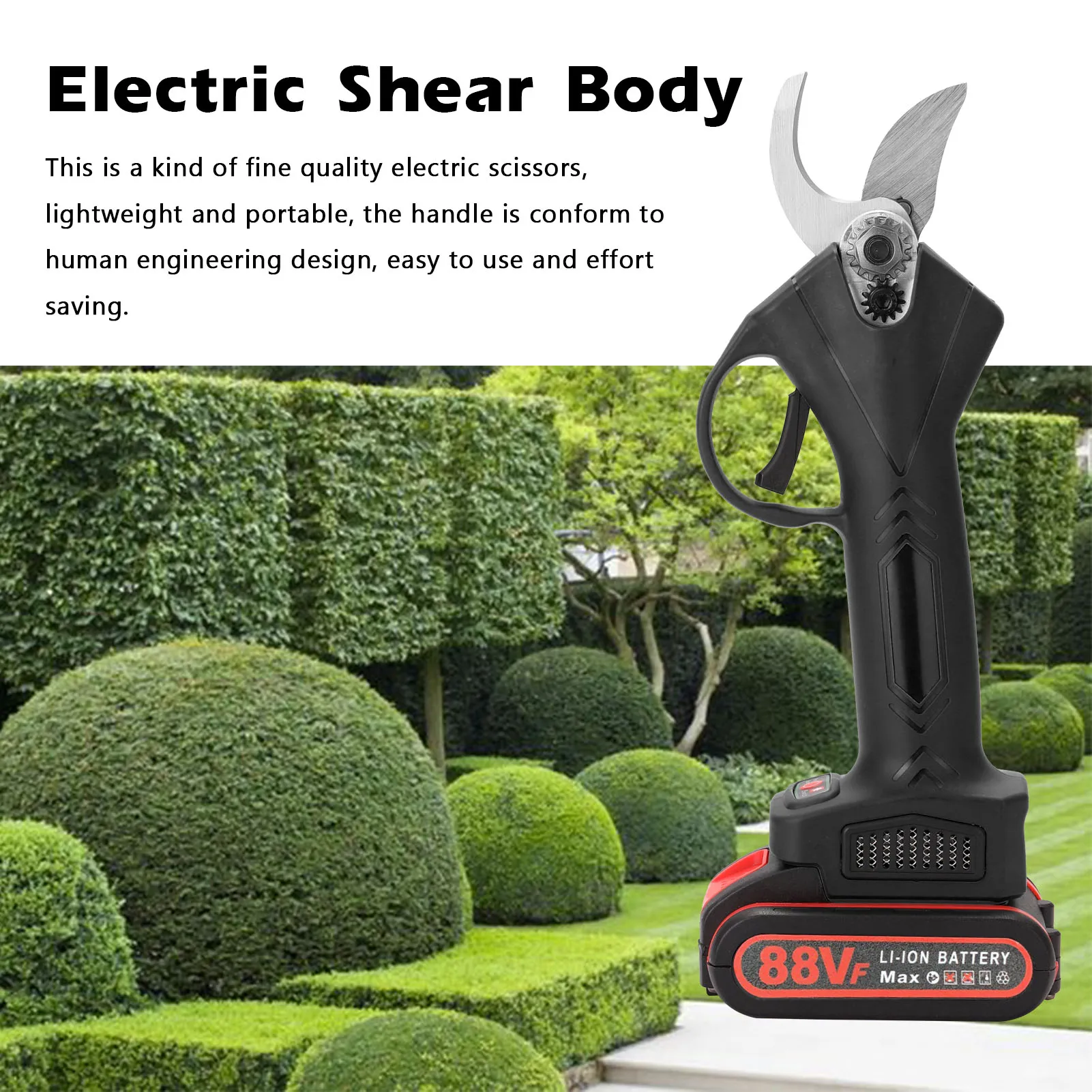 

88VF Pruning Shear 21V 30mm Cordless Electric Pruning Shear Efficient Fruit Tree Bonsai Pruning Branches Cutter Garden Tool