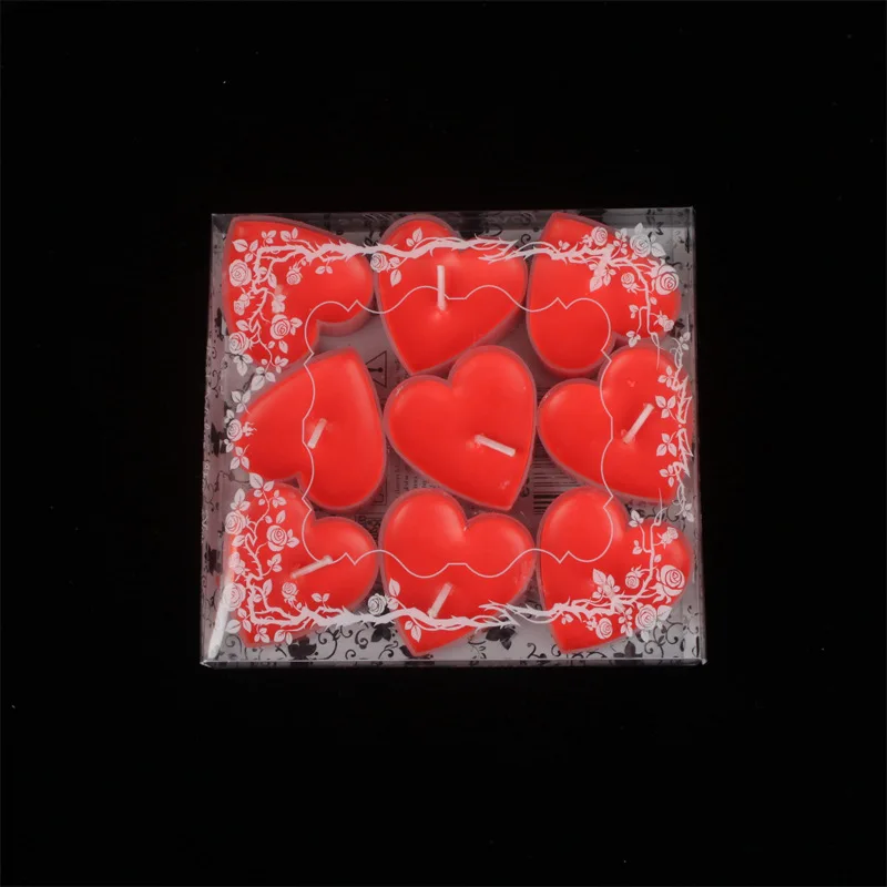 

Couple Surprise Candle Heart Shaped Scented Candle Romantic Wedding Banquet Valentine's Day Room Bathroom Decoration