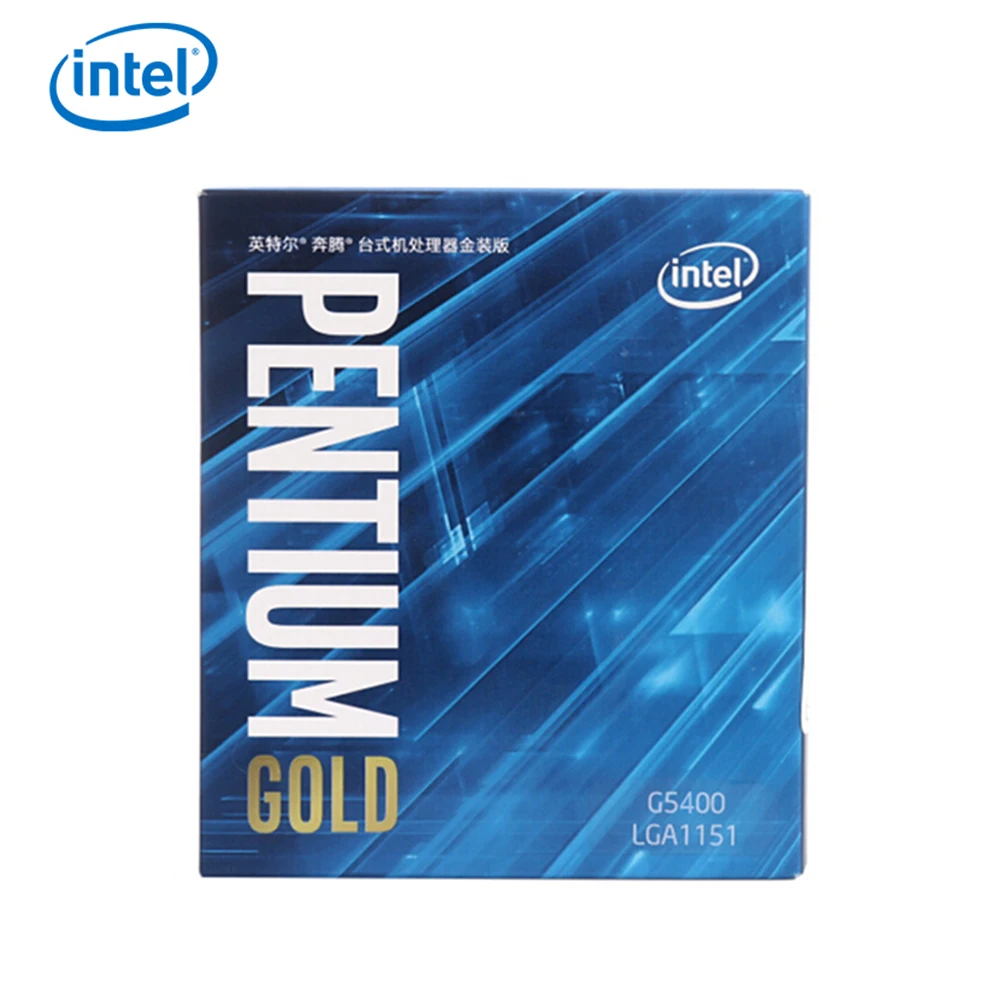 Intel Pentium Gold G5400 настольный процессор 2 ядра 3 7 ГГц LGA1151 300 серия 54 Вт/58 Вт