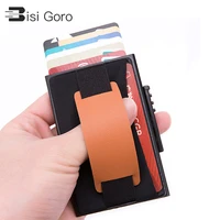bisi goro metal card case rfid blocking 2021 new card holder simple high quality wallet casual multifunctional coin purse hold