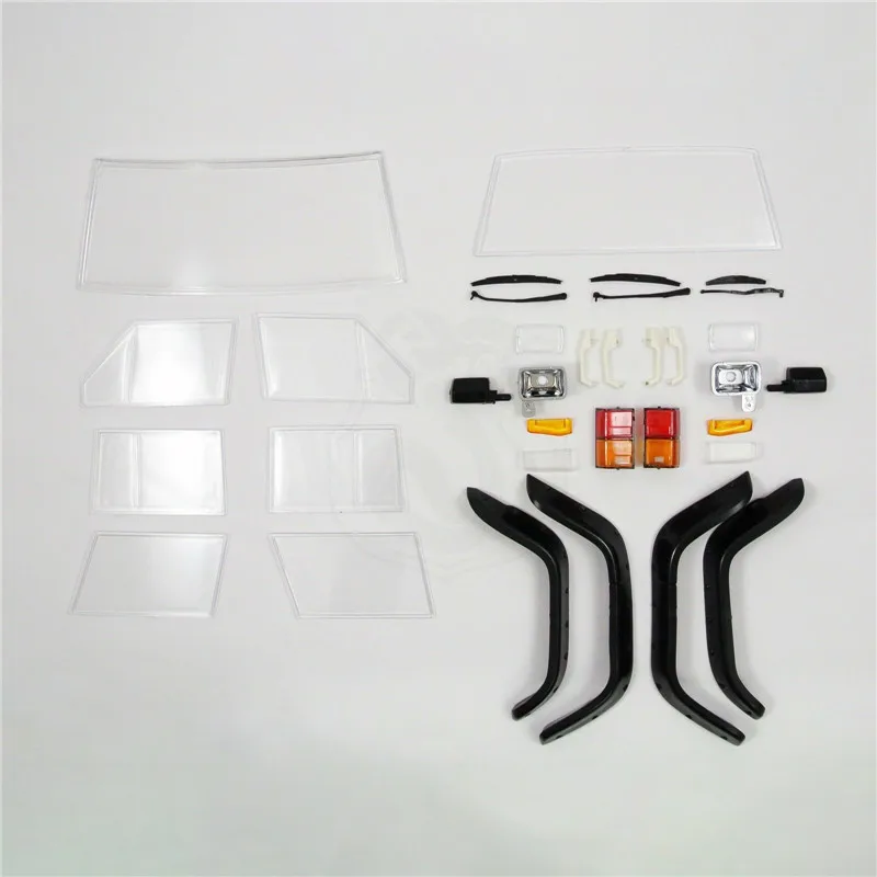 1/10 RC Car Body Shell For Jeep Cherokee XJ ABS Hard Body 313mm Wheelbase with FREE Metal Emblem Set With Wiper Fender