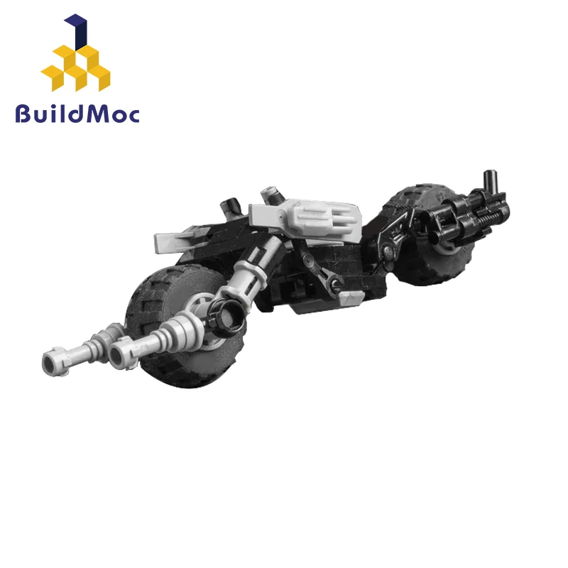 MOC Higt tech автомобиль мини супер герой 1989 Batmobile Ограниченная серия Строительные