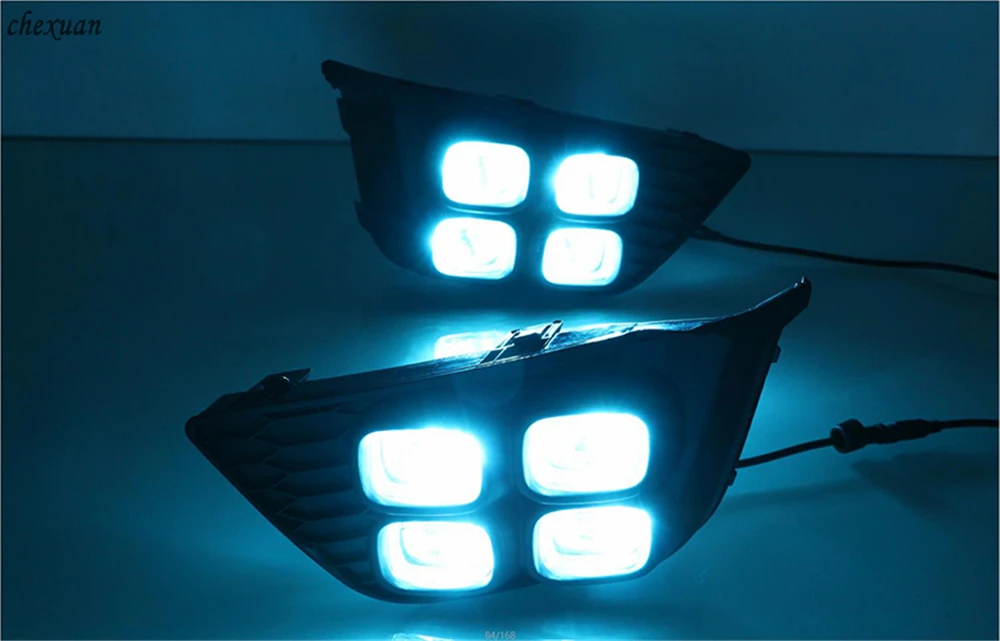 CSCSNL 2PCS LED Daytime Running Lights for Honda Jazz fit 2014 2015 2016 DRL fog lamp | Автомобили и мотоциклы