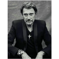 5d diy diamond painting full square/round portrait Johnny Hallyday French singer diamond embroidery mosaic home decoration gift
