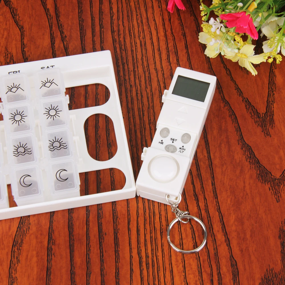 Digital 7days Pill Reminder Organizer Box Case Timer Storage Boxes Medicine Container Dispenser Alarm Clock | Красота и здоровье