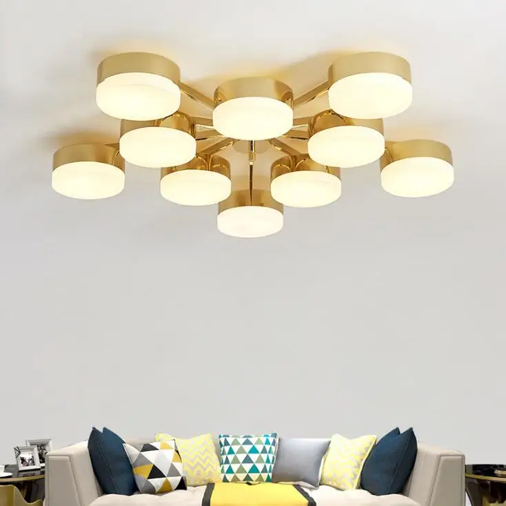 

Nordic wrought iron hall restaurant led ceiling lamp post modern minimalist warm bedroom room creative plum ceiling lamp