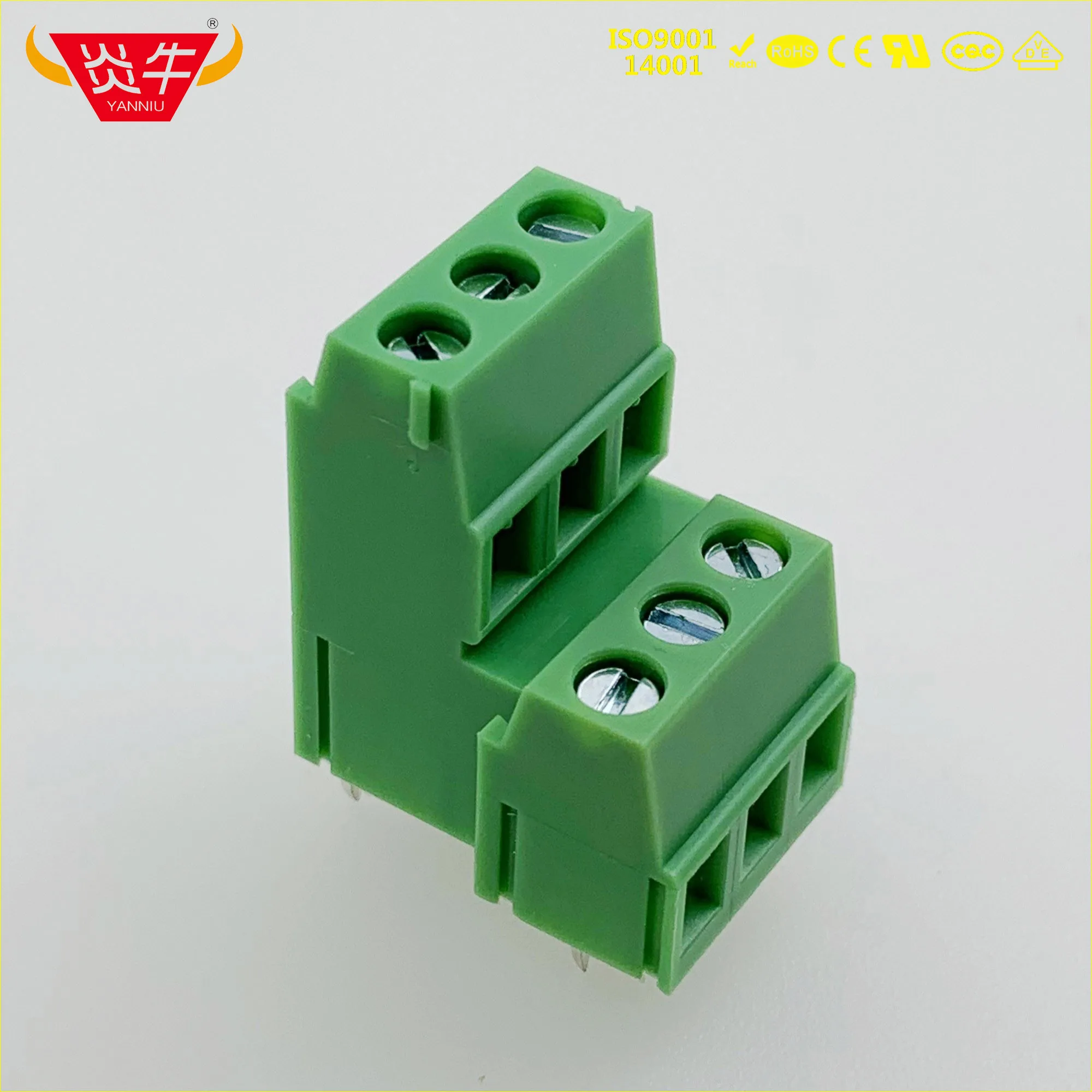 KF128A 5,08 2P 3P PCB Универсальный винтовой клеммный блок DG500A KF128HL 5,08 мм 2PIN 3PIN MKKDS 1,5/2-5,08-1725038 PHOENIX DEGSON