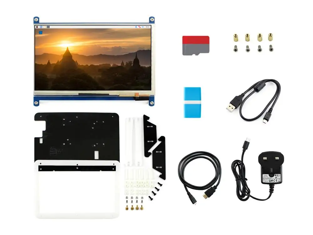 Raspberry Pi 4 Model B комплект дисплея с 7 дюймовым емкостным сенсорным ЖК