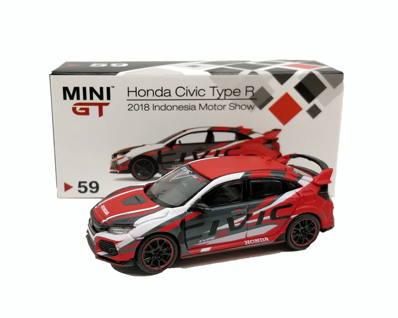 Мини GT 1:64 Милая daCivic Тип R 2018 сплав игрушечный автомобиль игрушки для детей литья
