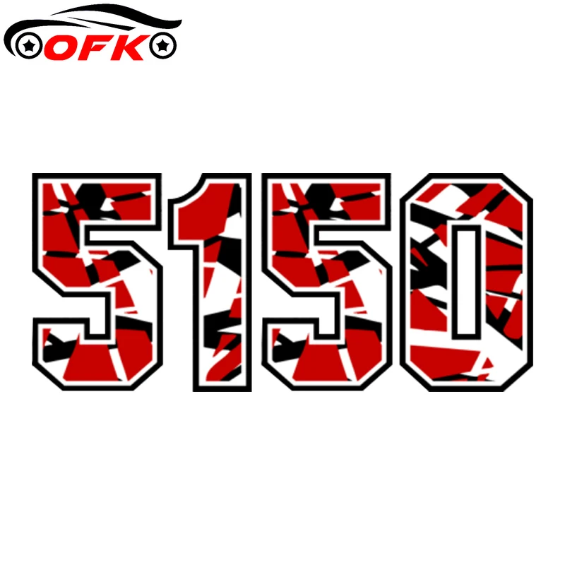 5150 г. Frankenstrat EVH полосатая Автомобильная наклейка водонепроницаемые аксессуары из