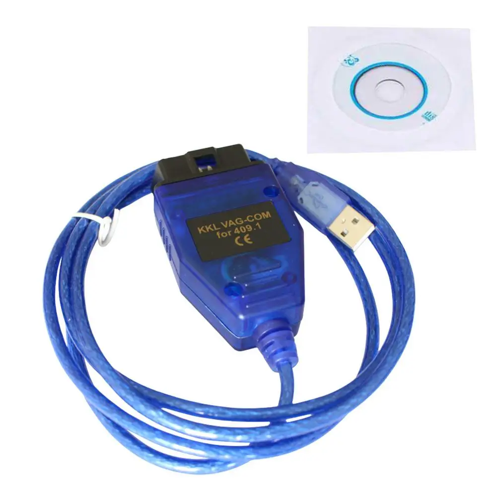 

Car Diagnostic Tool Usb To OBD2 Cable OBD Adapter OBD2 II USB-KABEL KKL VAG-COM 409.1 Diagnostic Scanner Port For Laptop