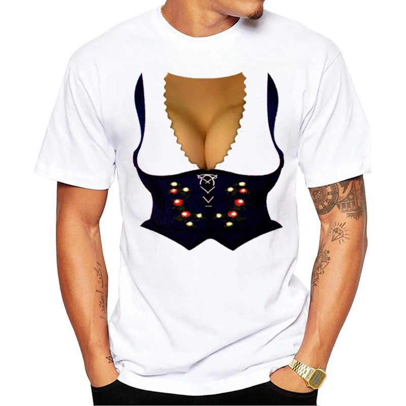 Мужская футболка с коротким рукавом круглым вырезом и принтом | одежда