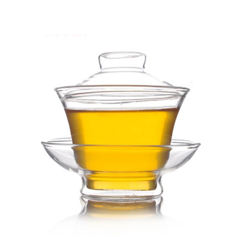 Высокая теплостойкость боросиликатное стекло Чай комплект небольшой и чашка