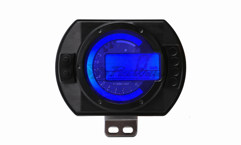 12500 об/мин мотоциклетный спидометр lcd MPH цифровой одометр 7 цветов подсветка мотоциклетный Спидометр Тахометр