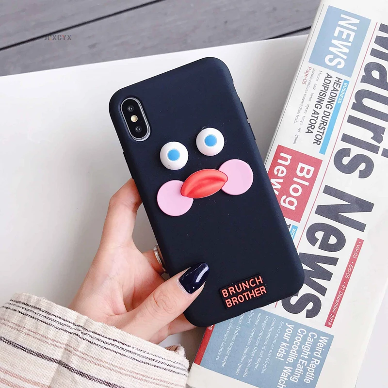 Роскошный милый силиконовый чехол dudu duck в Корейском стиле для телефонов iphone X XR XS