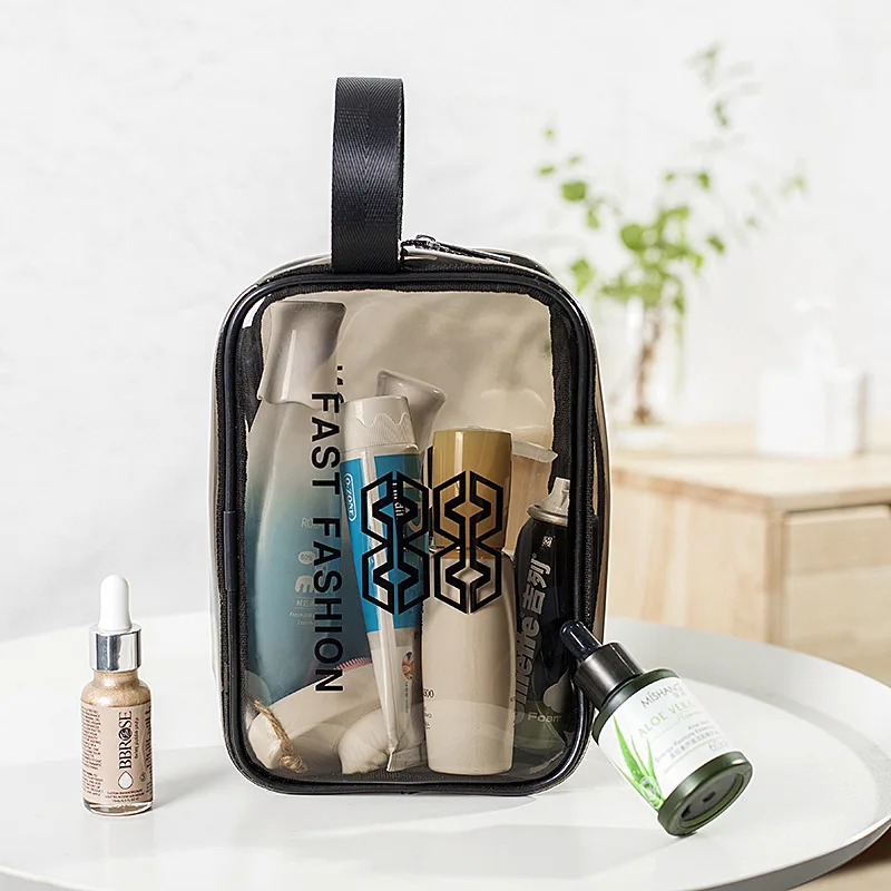 

More transparent travel makeup bag portable receive bag waterproof PVC hand receive bag bag wash gargle bag swim