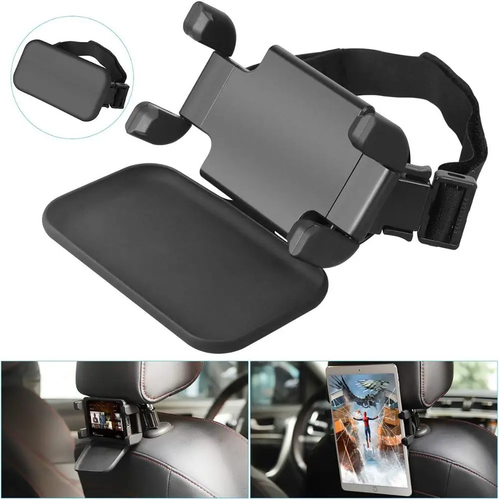 Universal Mobile Phone Tablet Car Stand Back Seat Headrest Mount Holder Rotation for iPad Air Mini iPhone X with Hidden Design | Компьютеры