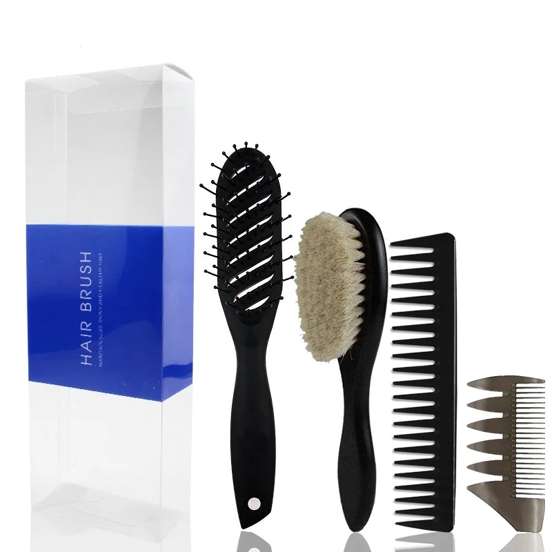 

4Pcs Professional Salon Stylist Anti-static Hairdressing Combs Parting Comb Makeup Barber Rat Tail Hair Care Styling Tool Set