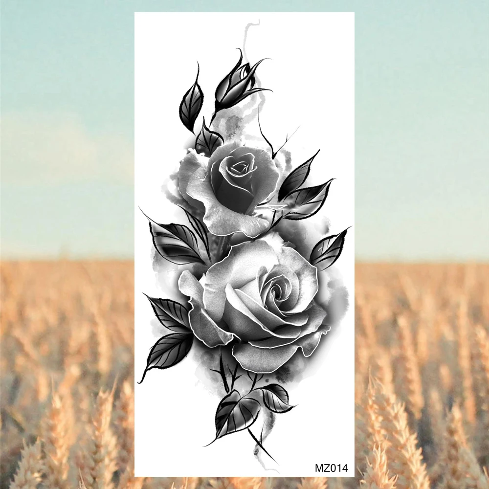 Реалистичные Временные татуировки гелия для женщин и взрослых девушек