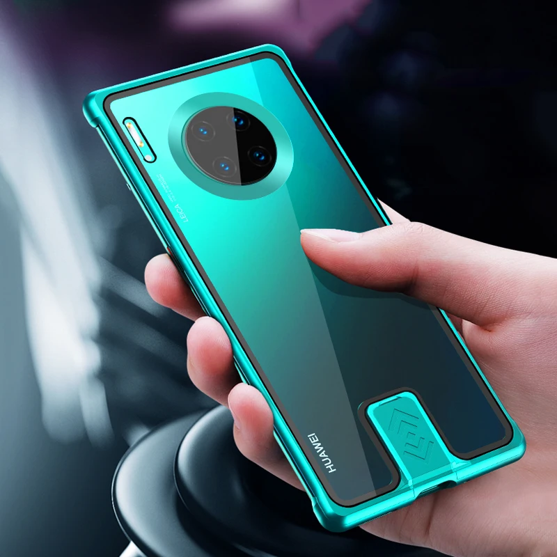 

Luxury Aluminum Metal Tempered Glass Case Back Cover For Huawei Mate 30/Pro 5G Cases For Huawei Mate 30 5G Bumper Metal Frame