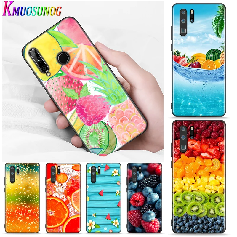 

Silicone Cover Summer fruit food for Huawei P Smart S Nova 7i 6S 5T 5i 5 Pro 4 4E 3 3i 3E 2 2i P40 Lite P10 Phone Case