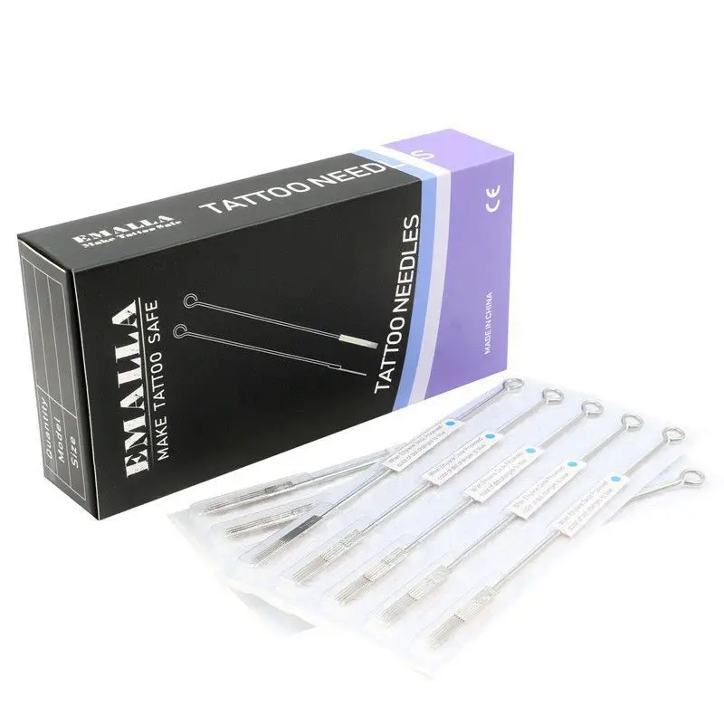 

Tattoo Needles 50pcs Sterilized Stainless Steel Tattoo Needle For Tattoo Gun Tattoo Body Art Permanent Makeup Tattoo Supplies