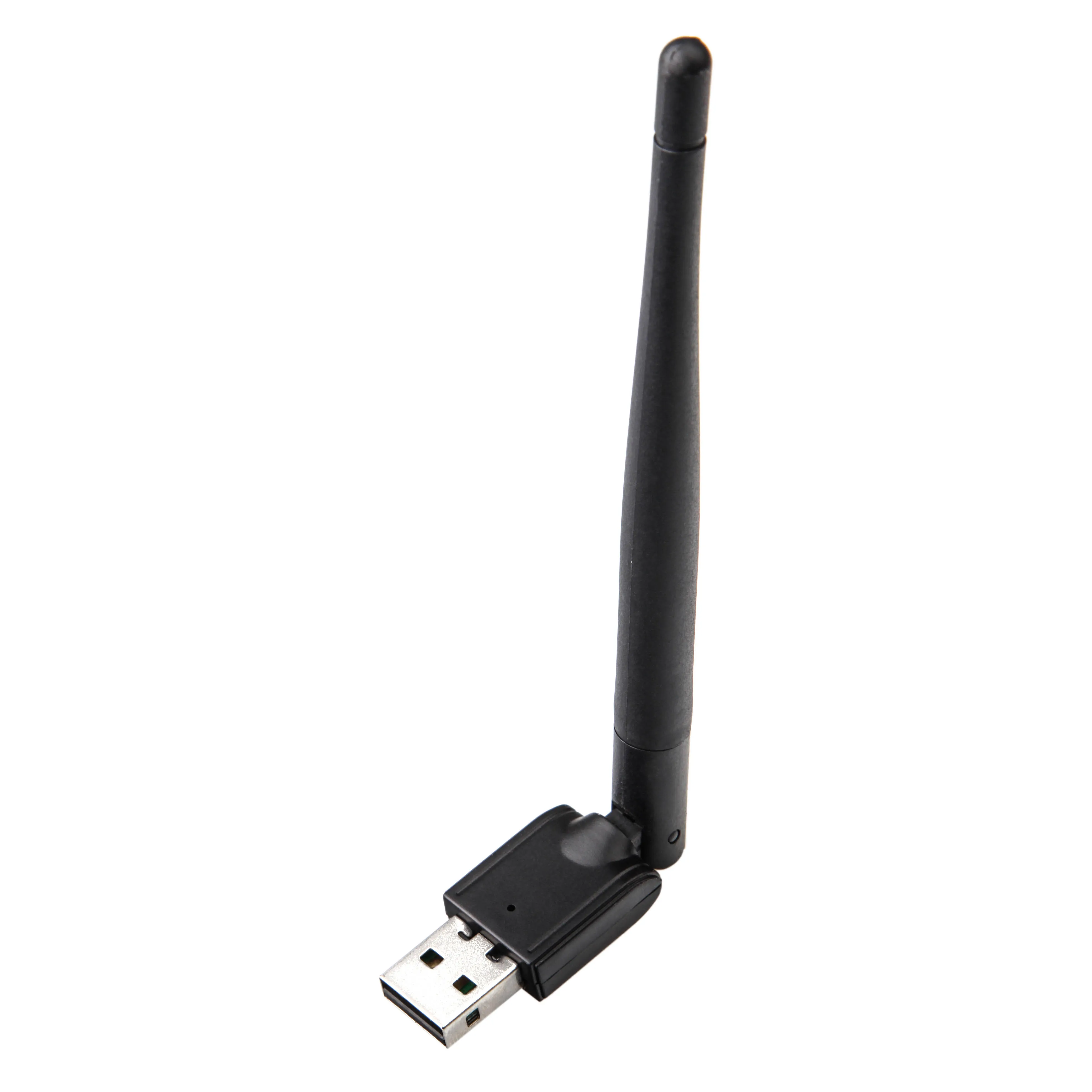 Kebidu Мини wifi USB адаптер MT7601 150 Мбит/с USB 2,0 wifi беспроводная сетевая карта 802,11 b/g/n LAN адаптер с поворотная антенна - Цвет: B