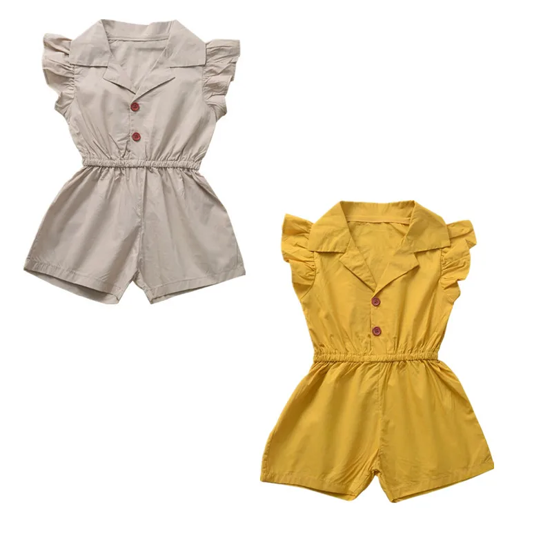 Одежда для маленьких девочек 2020 комбинезон с V-образным вырезом новорожденных