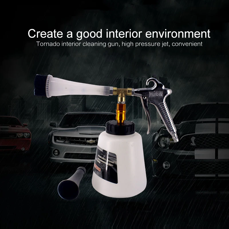 

Пистолет высокого давления для чистки автомобиля, устройство для очистки поверхности Торнадо, пушка мойка для автомобиля салона автомобил...