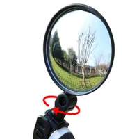bicycle rearview mirror wide angle convex mirror bicycle mirror mountain bike rearview mirror silicone handle rearview mirror