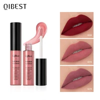 qibest matte lip gloss lip makeup 34 colors velet nude waterproof lipgloss matte lipstick liquid lipstick long lasting lip tint