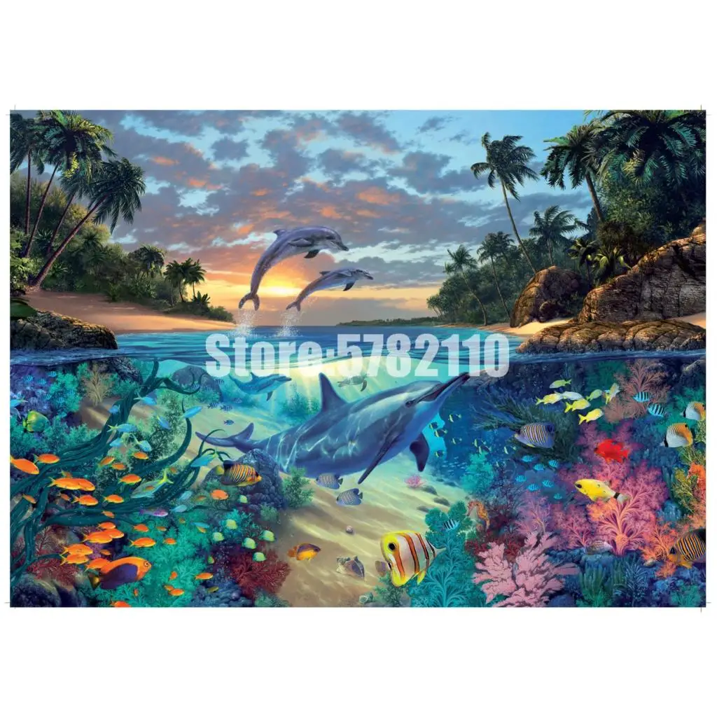 Алмазная мозаика с изображением кораллового залива 5D сделай сам алмазная