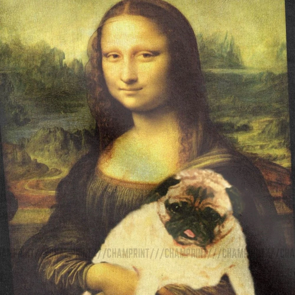 Мужская футболка Mona Lisa Винтажная с короткими рукавами и круглым вырезом