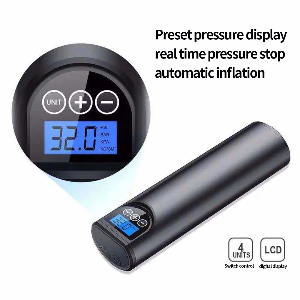 barato 12v 150psi Recarregável Bomba De Ar Inflator Pneu Sem Fio Portátil Compressor Digital Pneu Carro Bomba Para Pneus Bicicleta Carro Bolas