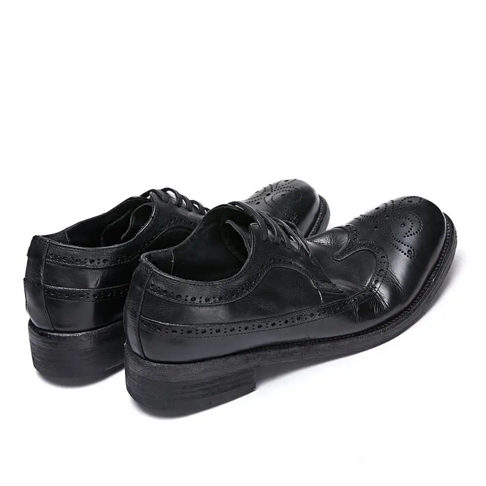 Goodyear's new men's leather shoes hand-lacing Bullock's business leisure British fashion | Обувь