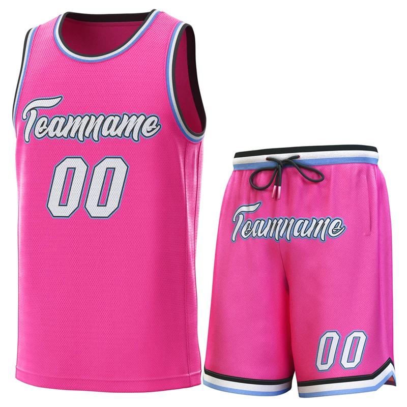 Custom Basketball Suit Team Name/Numbers Stitch Quick-dry Fashion Fans Athletic Outfits for Adults/Kids Birthday Gift