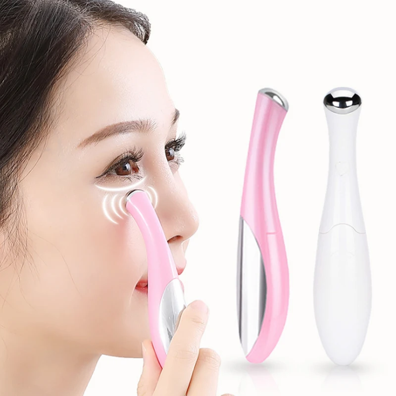 Электрический вибрирующий мини массажер для глаз устройство удаления морщин