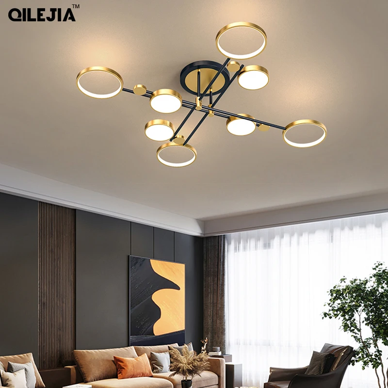 Современная светодиодная люстра потолочный светильник с 4/6/8 насадками для