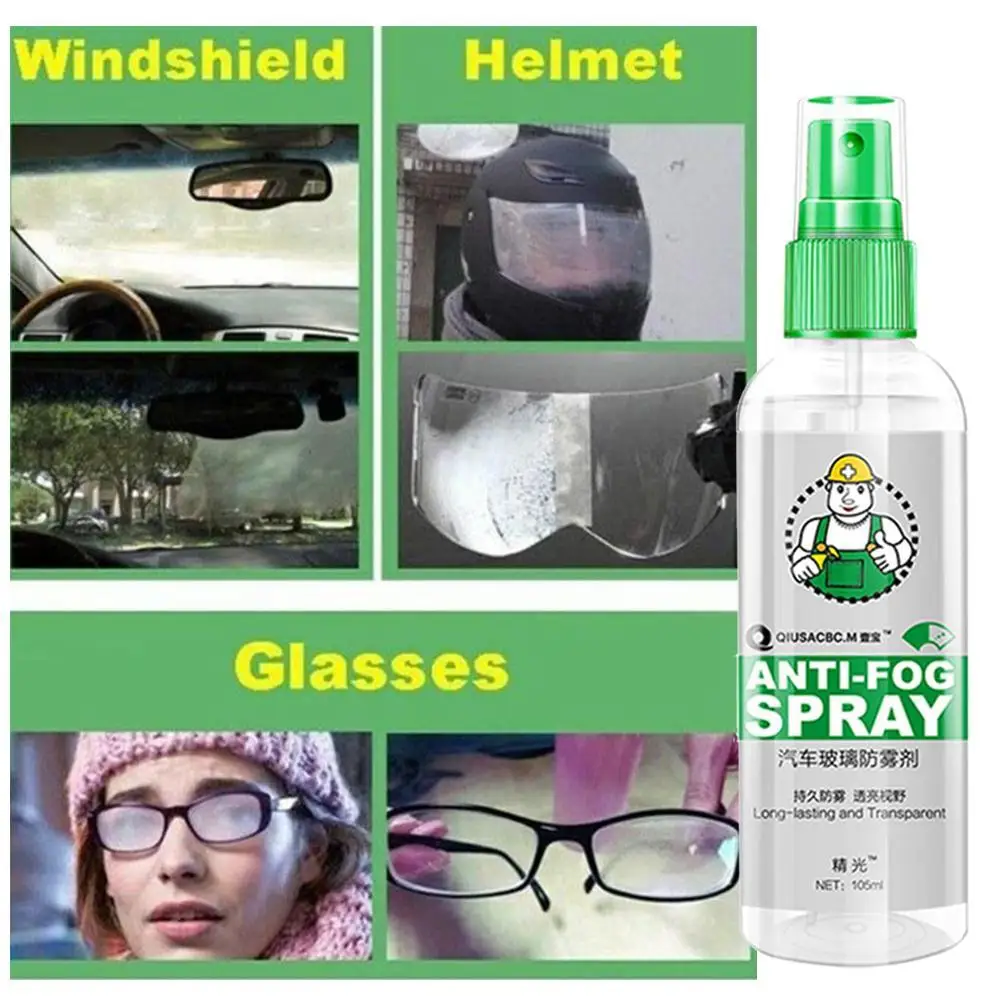 

Waterproof Anti-Fogging Agent Hydrophobic Coating Spray for Car Windshield Bathroom Moving Screen Cleaning Supplies 105ml