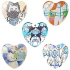 TAFREE больничные медсестры и врачи художественный узор 25 мм в форме сердца стеклянный кабошон купольная Ювелирная фурнитура с плоской спинкой для Hope TS01