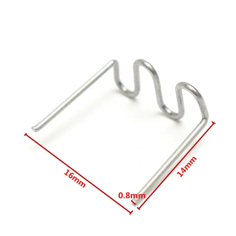 

0.8mm Wave Staples Clamp Accessories Stainless Steel Silver Replacement
