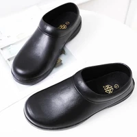 susugrace new men chef shoes hotel kitchen non slip casual flat loafers breathable resistant waterproof kitchen cook work shoes