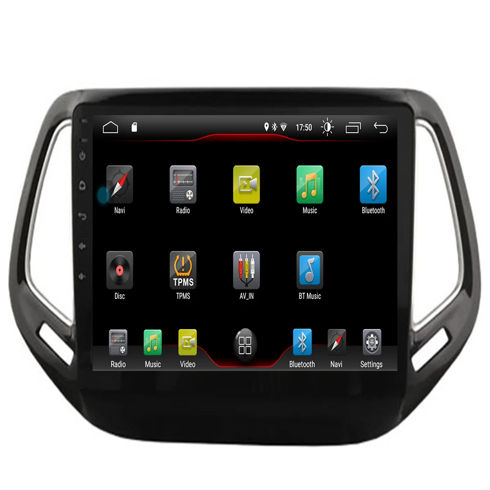 Автомобильный dvd-плеер на Android 10 2.5D для JEEP Compass Patriot Radio 2017-2020 мультимедийная