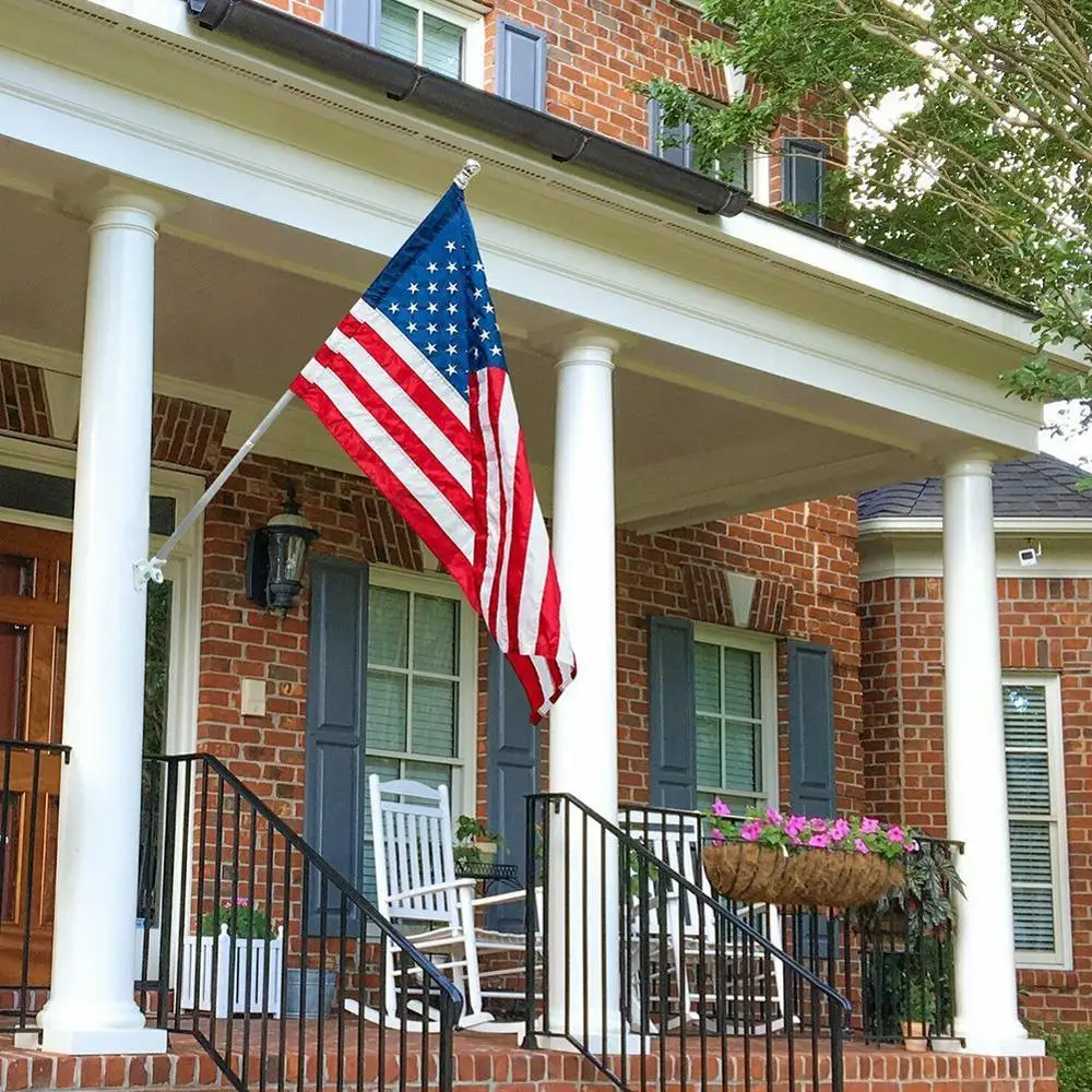 Регулируемый алюминиевый настенный держатель для флага основание лобового